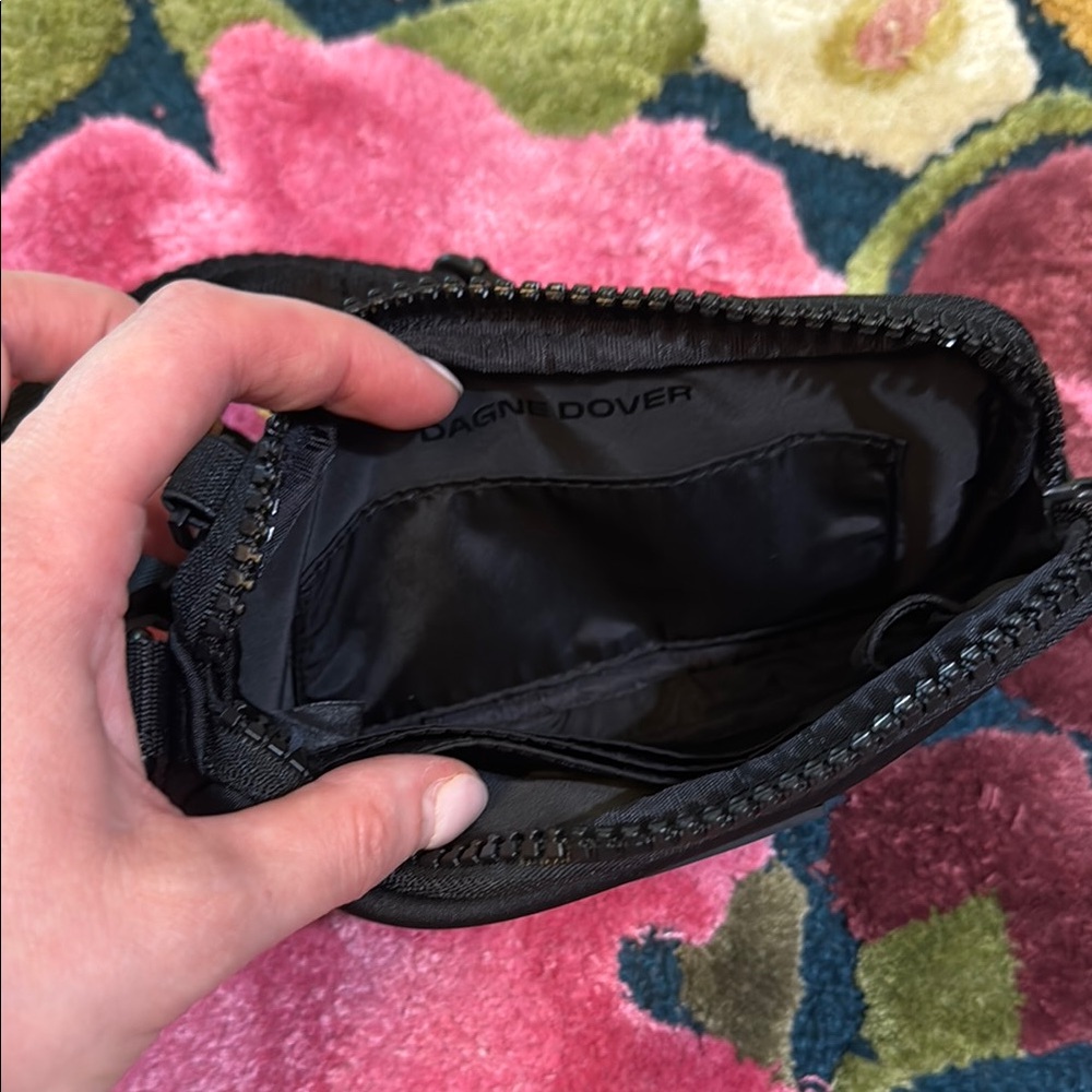 Dagne Dover Black Mara Phone Sling Neoprene Crossbody Bag - Picture 2 of 6